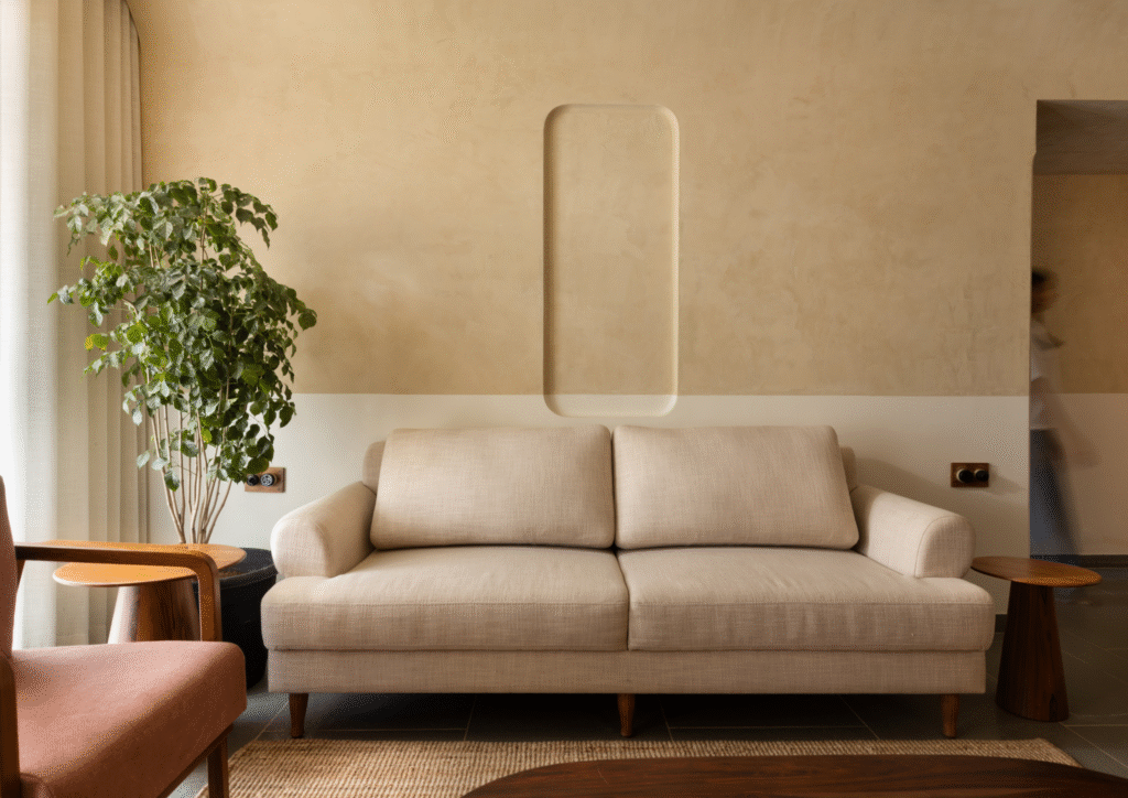 A Soulful 1BHK Apartment in Gujarat Shows How Wabi-Sabi Meets Indian Craftsmanship