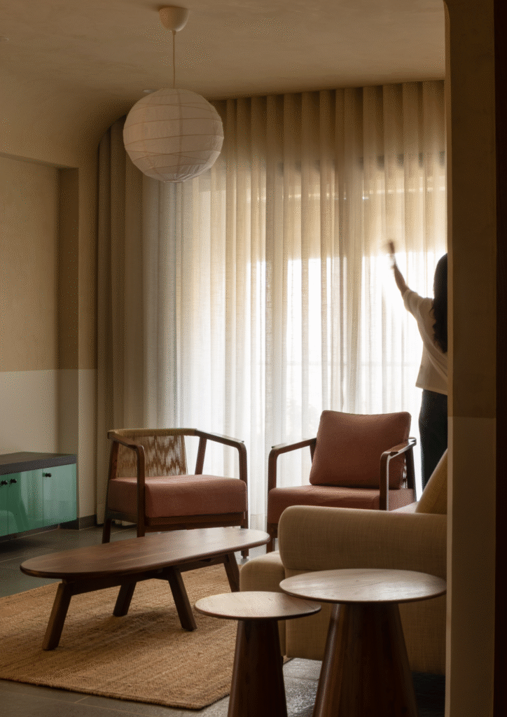 A Soulful 1BHK Apartment in Gujarat Shows How Wabi-Sabi Meets Indian Craftsmanship