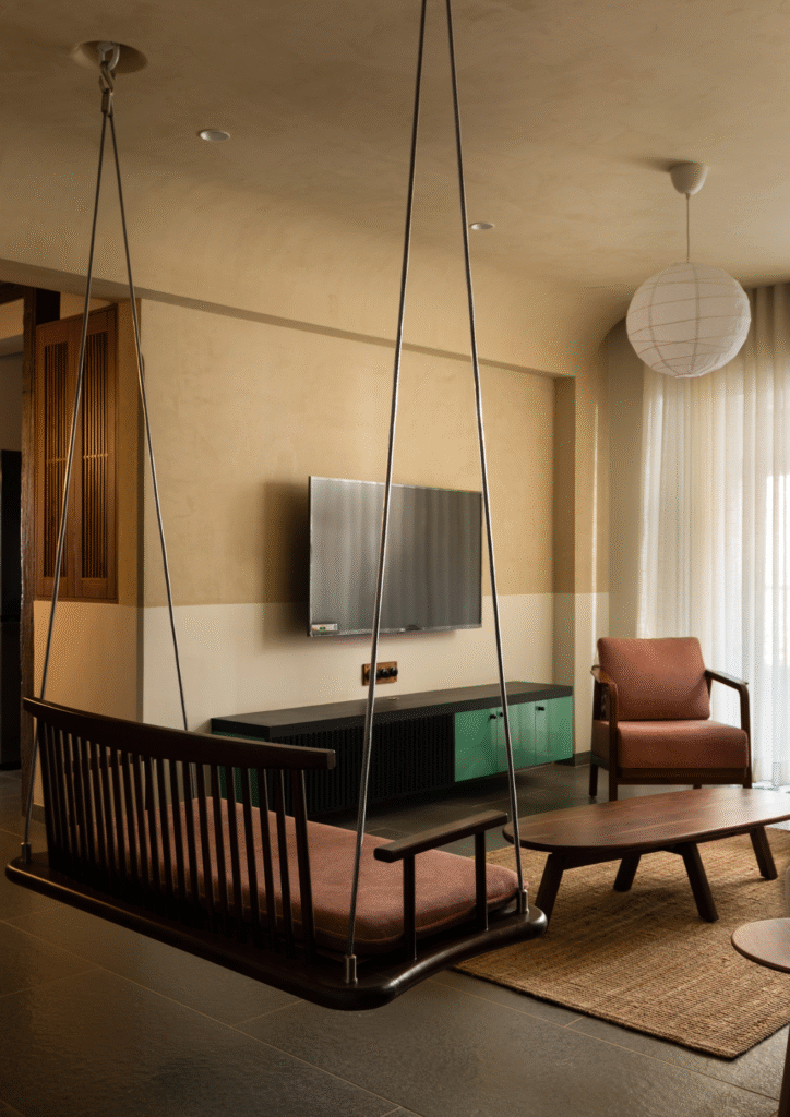 A Soulful 1BHK Apartment in Gujarat Shows How Wabi-Sabi Meets Indian Craftsmanship