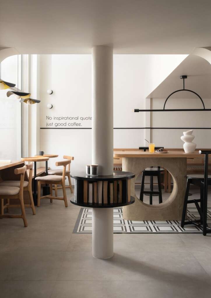 Inside A Minimalist Café Design by Anam Taufik Studio That Balances Stillness and Style