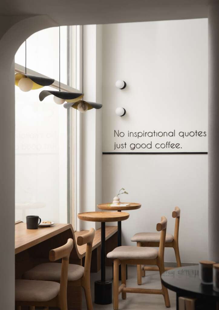 Inside A Minimalist Café Design by Anam Taufik Studio That Balances Stillness and Style