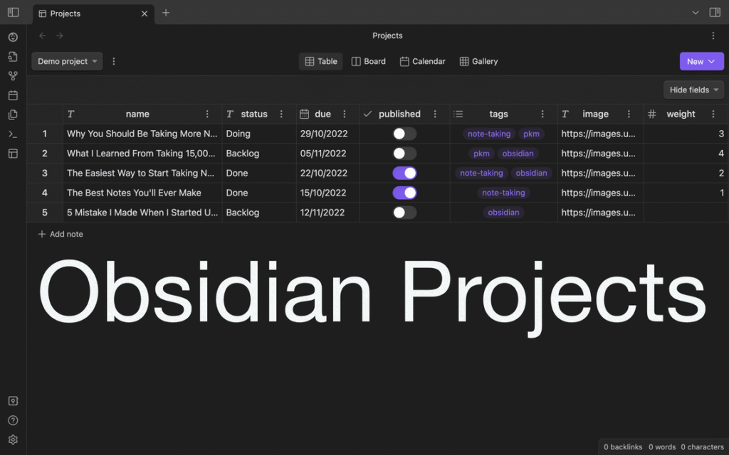 Obsidian knowledge graph visual connecting research notes through backlinks