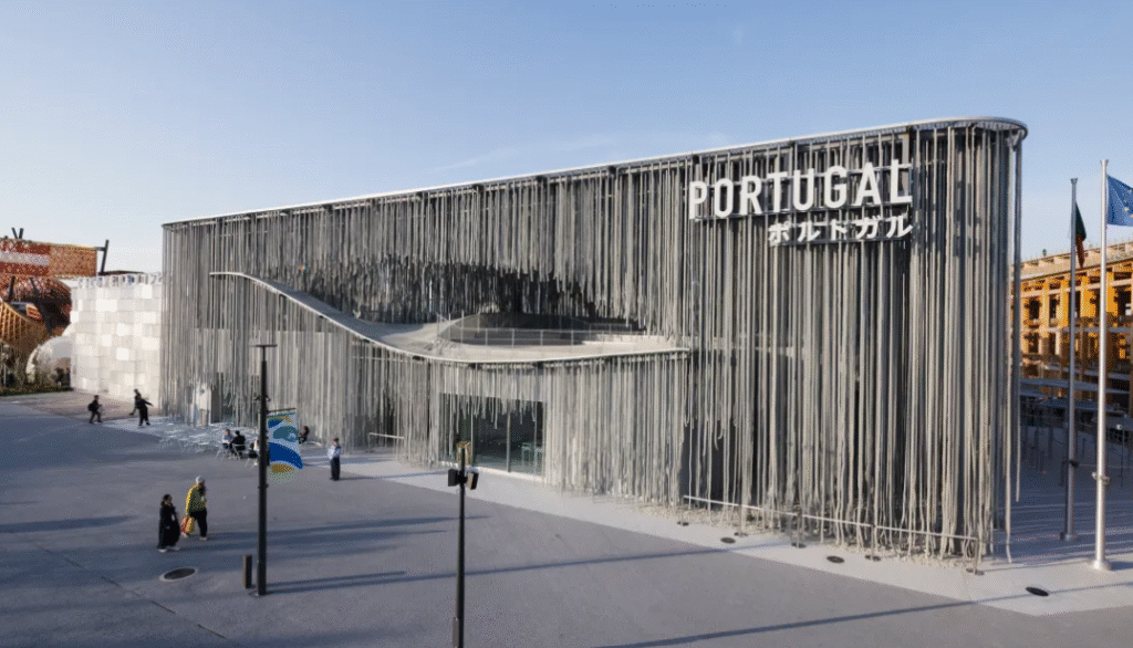 Portugal Pavilion at Expo 2025 Osaka highlighting sustainability and ocean innovation through immersive, design-forward exhibits.