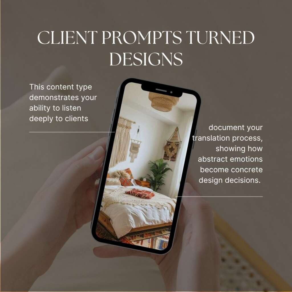 phone showing the image of a bedroom