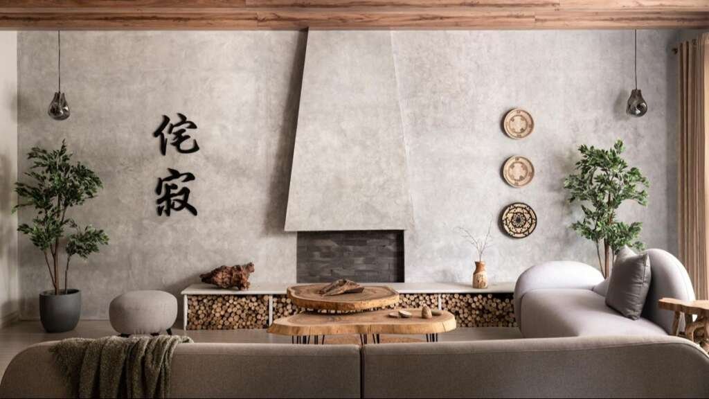 Interiors of a living space incorporating plants