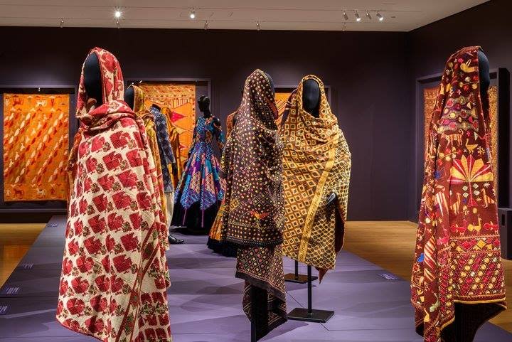 mannequins covered in Phulkari textile
