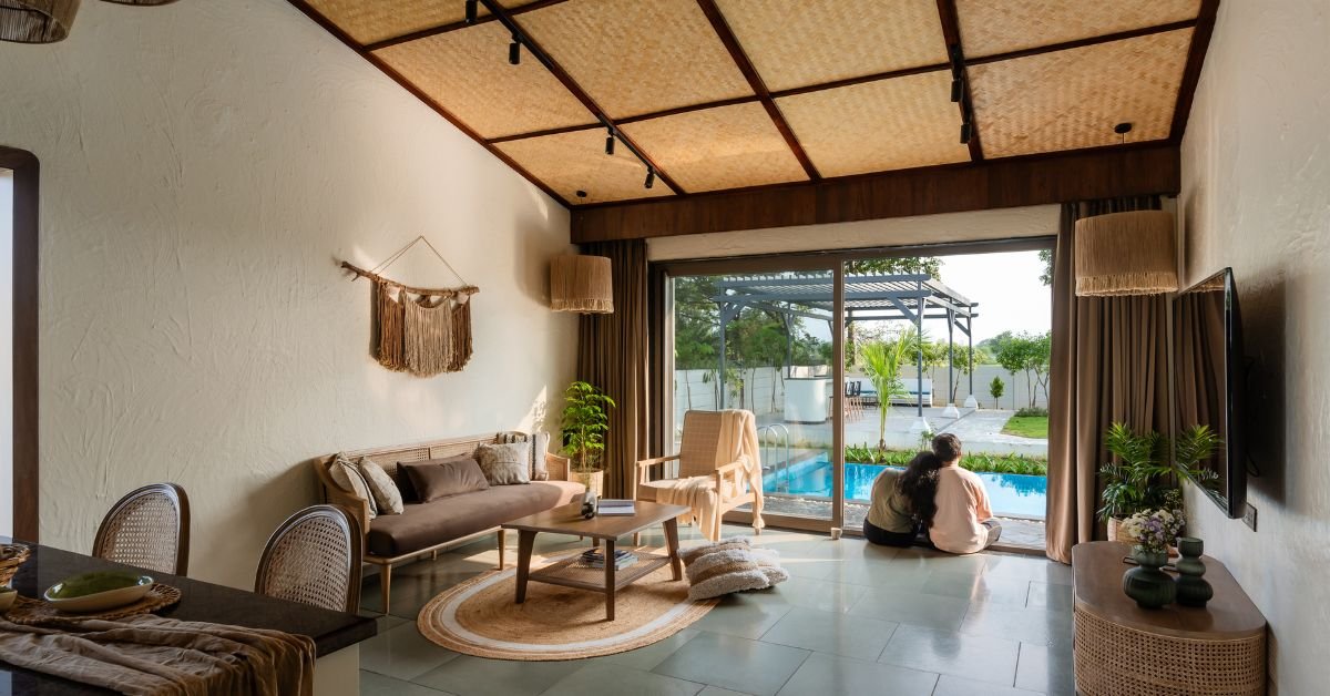 This contemporary farmhouse feels more like nature’s own hideaway