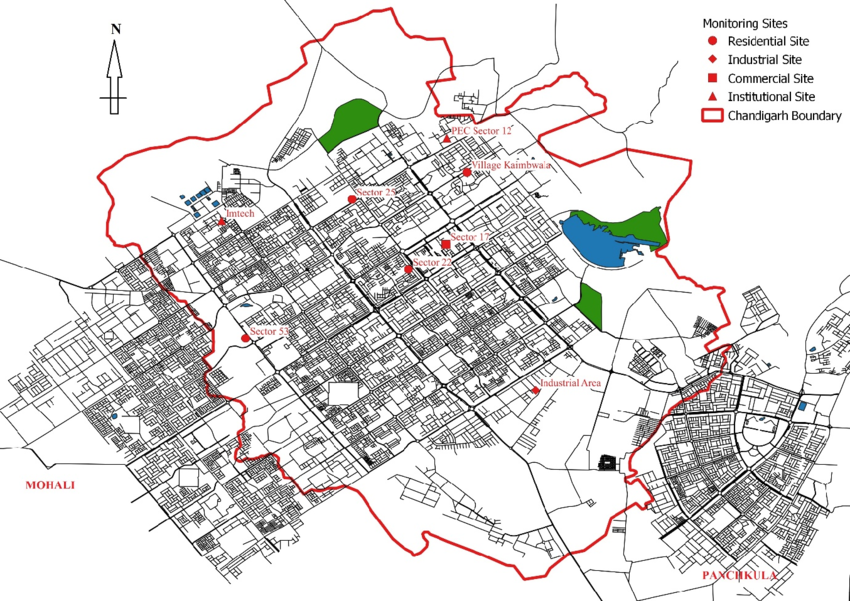 Chandigarh Plan Source ResearchGate