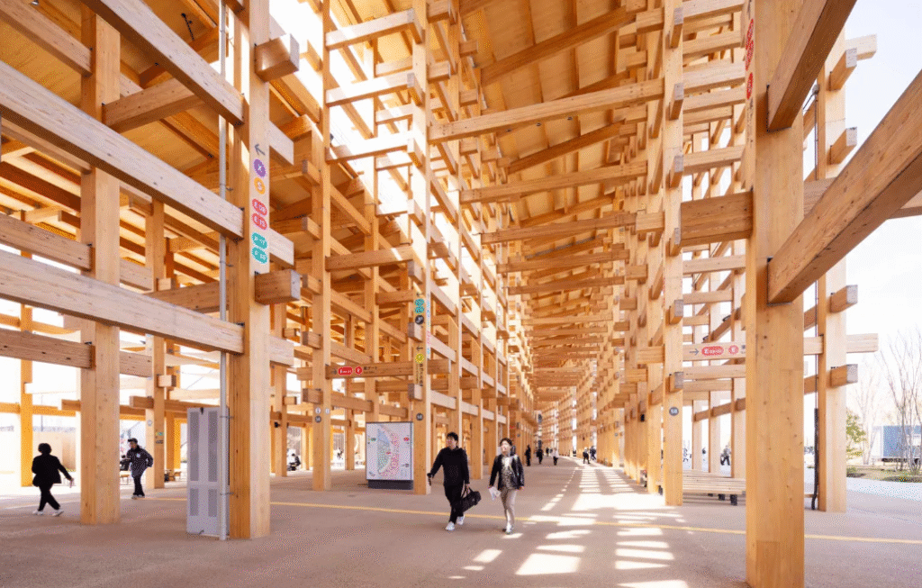 Osaka Expo 2025: How Japan Is Designing A Circular, Timber-Powered World Fair For The Future 1 the grand ring by sou fujimoto. at 2km in circumference and reaching 20 metres high, it is the world’s largest wooden architectural structure