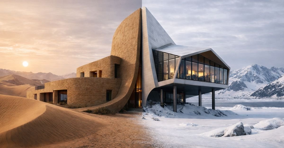 Resilient Architecture Across Extreme Climates — From Deserts to Arctic Zones