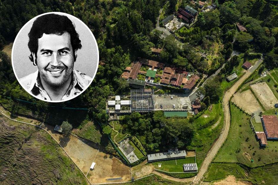 aerial view of pablo escobar residence