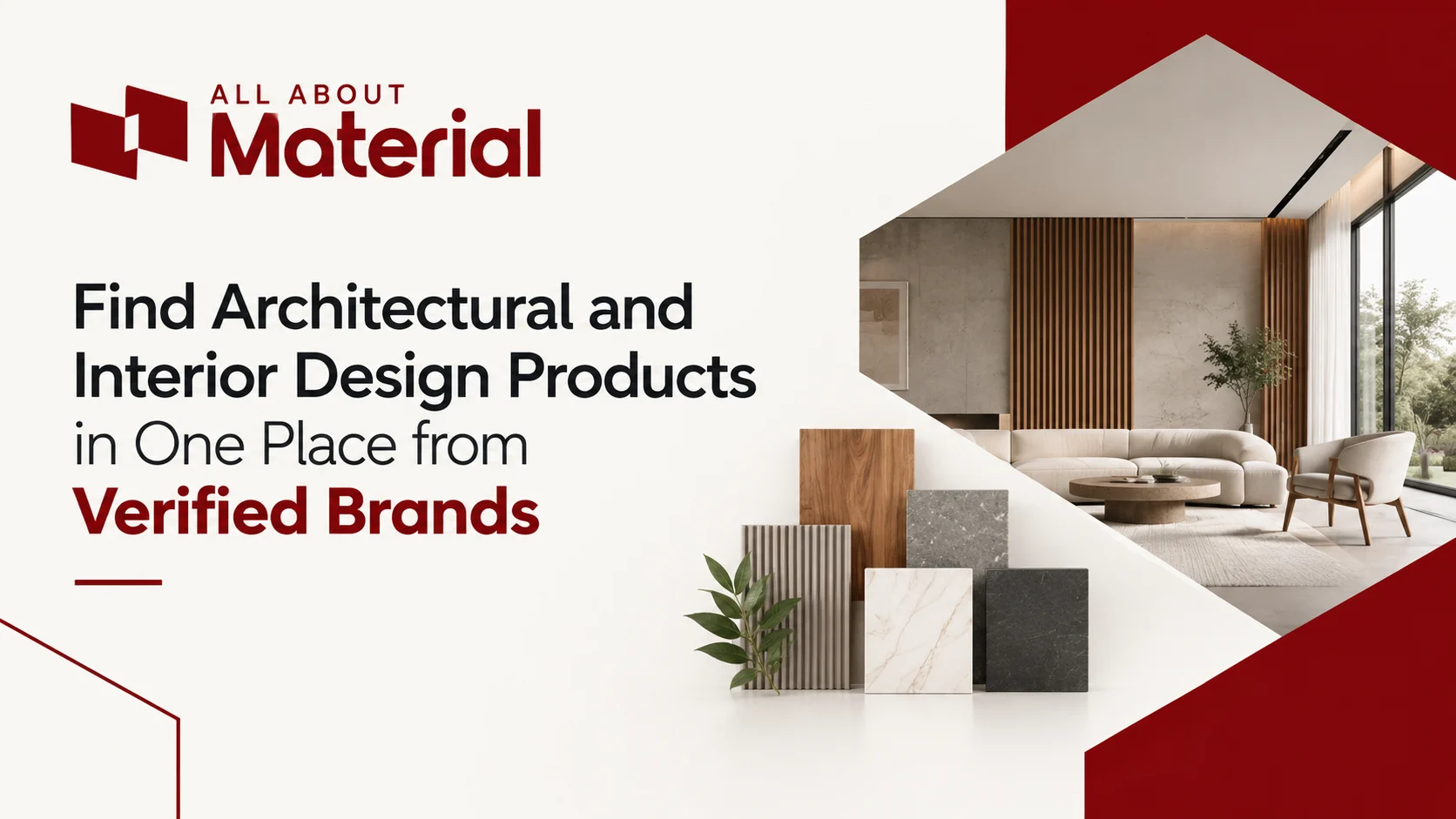 All About Material – Find architectural and interior design products from verified brands in one place.